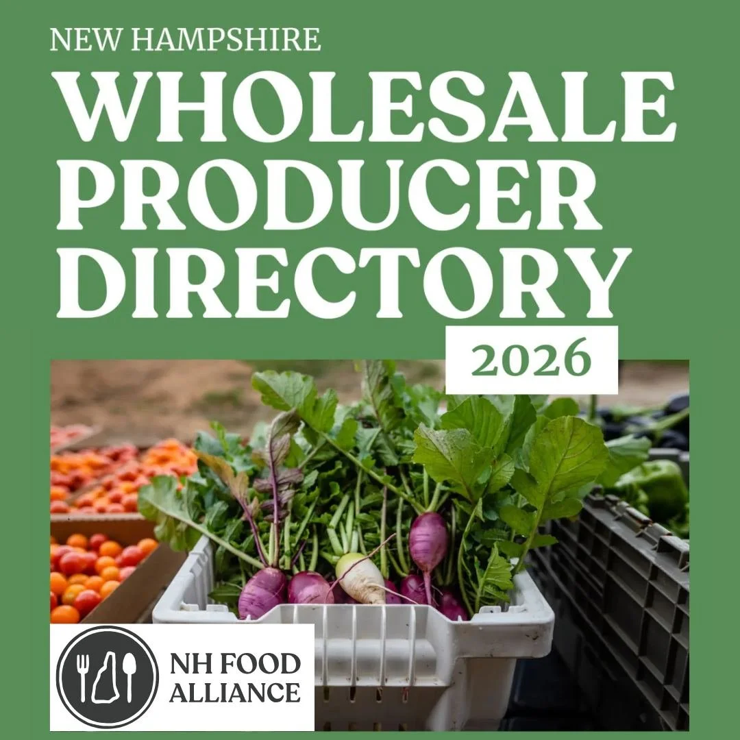 Easily source from NH wholesale-ready farms.

The New Hampshire Wholesale Producer Directory connects buyers to ready-to-sell farms + food businesses across NH &amp; New England.
> Produce, meat, eggs, dairy, maple, honey + value-added
> Vetted