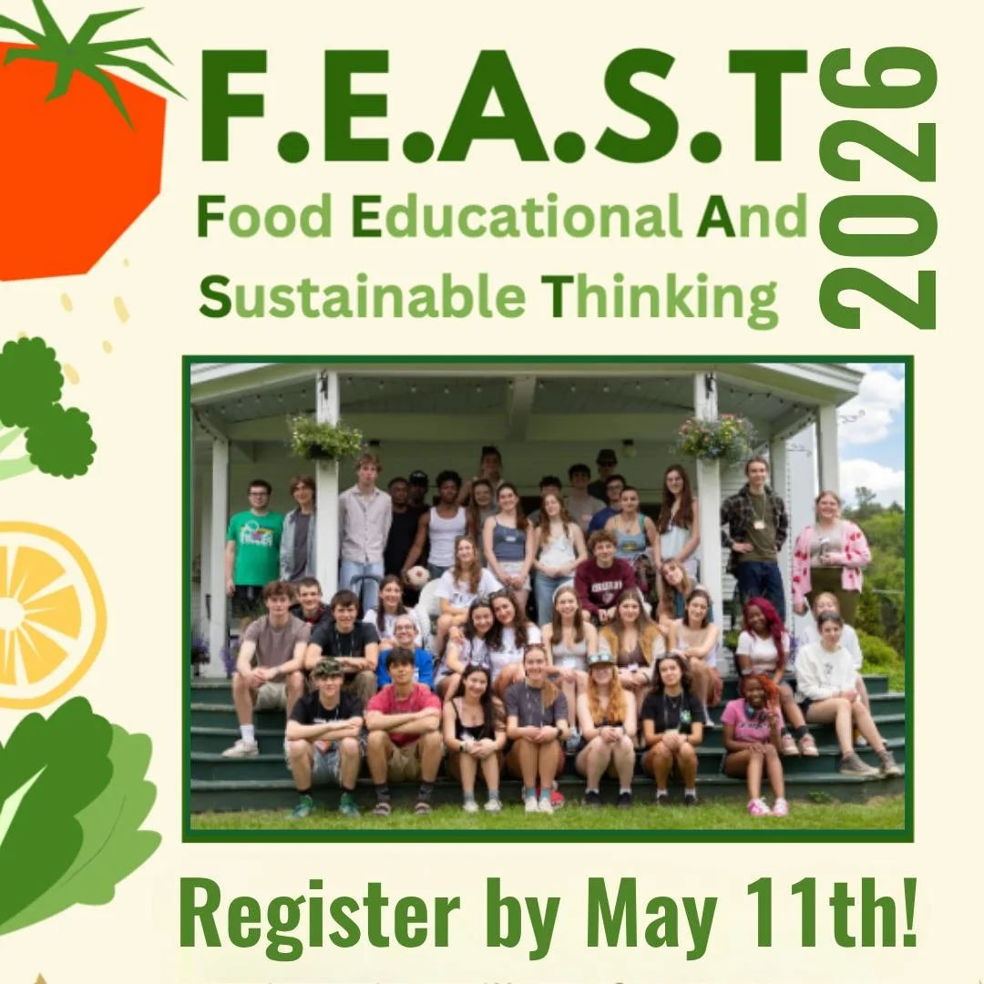 Experience hands-on food systems learning at F.E.A.S.T. 2026! 

The F.E.A.S.T (Food Education and Sustainable Thinking) Summit returns for its 4th year at @billingsfarm on May 21st. 

Students can join with their class or club for an interactive day 