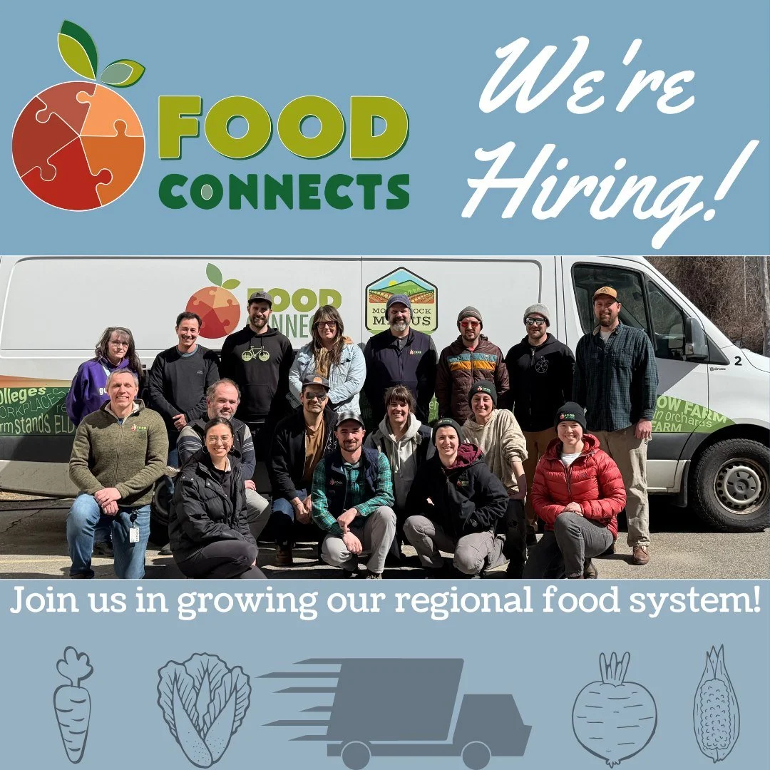 We&rsquo;re hiring for two full-time roles on our Food Hub Operations Team!

Food Hub Fleet &amp; Facilities Specialist: keep our trucks running and our facility in top shape. This role supports vehicle prep, coordinates maintenance, and covers drivi