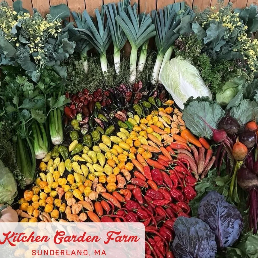 Certified organic pantry staples from @kitchengarden.farm  are available through the Food Hub!

Based in Sunderland, MA, Kitchen Garden Farm grows a full line of seasonal produce with a focus on specialty sweet and hot peppers, then turns farm-grown 