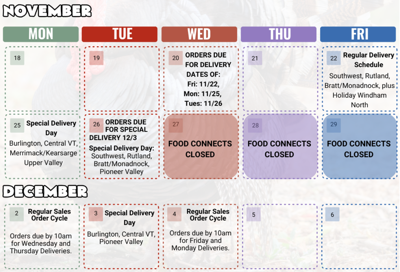 Thanksgiving 2024 Closure Schedule