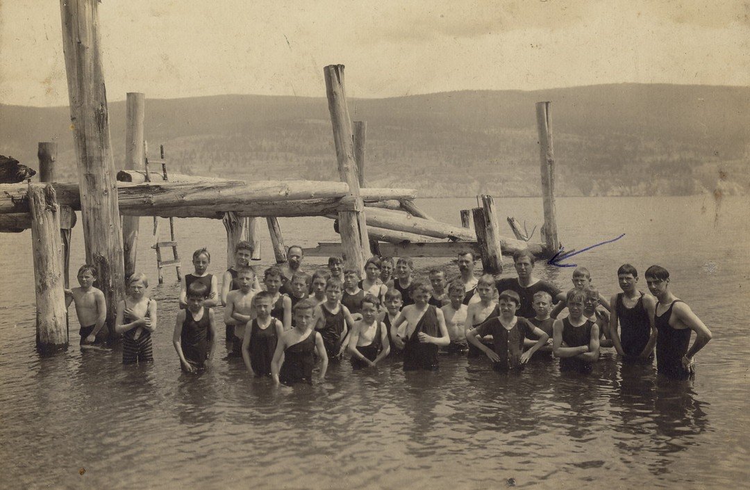 With the weather heating up this weekend, this Throwback Thursday our friends at Westbank Museum &amp; Visitor Centre challenged all the Okanagan museums to share a &quot;cooling off&quot; photo from their collection. Well, challenge accepted!

This 