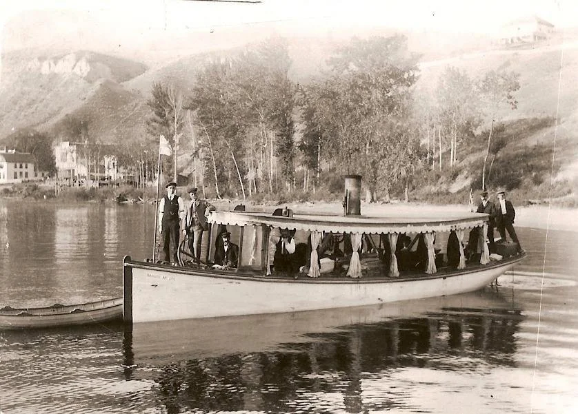 Many people will be making the most of these sunny August days and heading to the lake this weekend. Vessels of all shapes, sizes, and types will be sailing the Okanagan waters, but few will be quite as elegant as the SS Maude Moore, pictured here c.