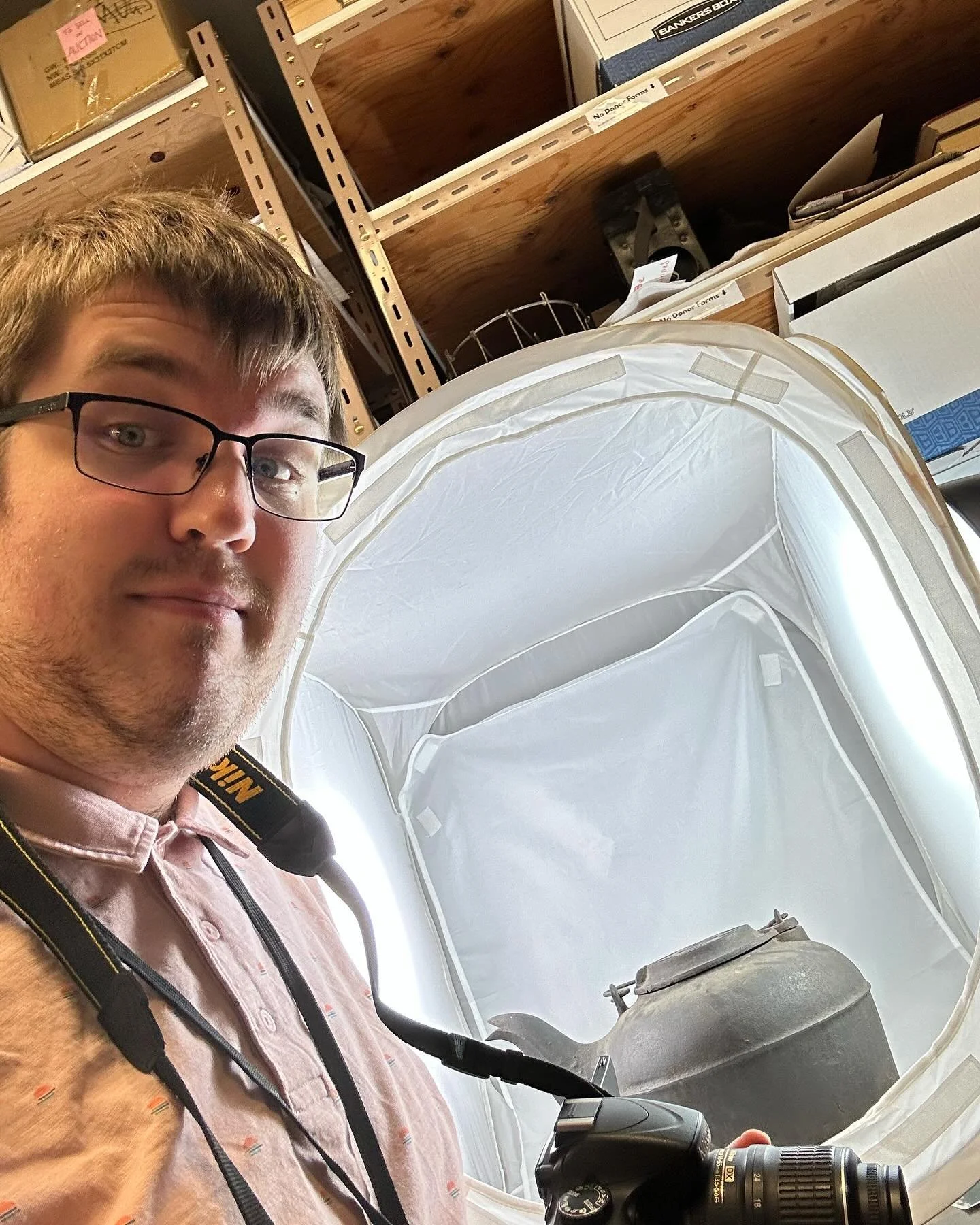 Thought I would share with y&rsquo;all some of the first items I took photos of Independently. Some are big, others quite small and hard to work with, but all fun to handle nonetheless. #SummerlandMuseum #BehindTheScenes