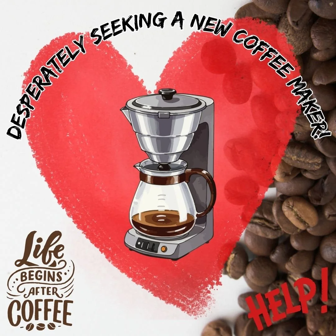 Halloween has claimed its first victim.... our coffee maker! 😱😱😱
The staff and volunteers of SMAS are very sad to announce the demise of our trusty coffee maker and are now desperately in search of a replacement machine. Can you help cheer up our 