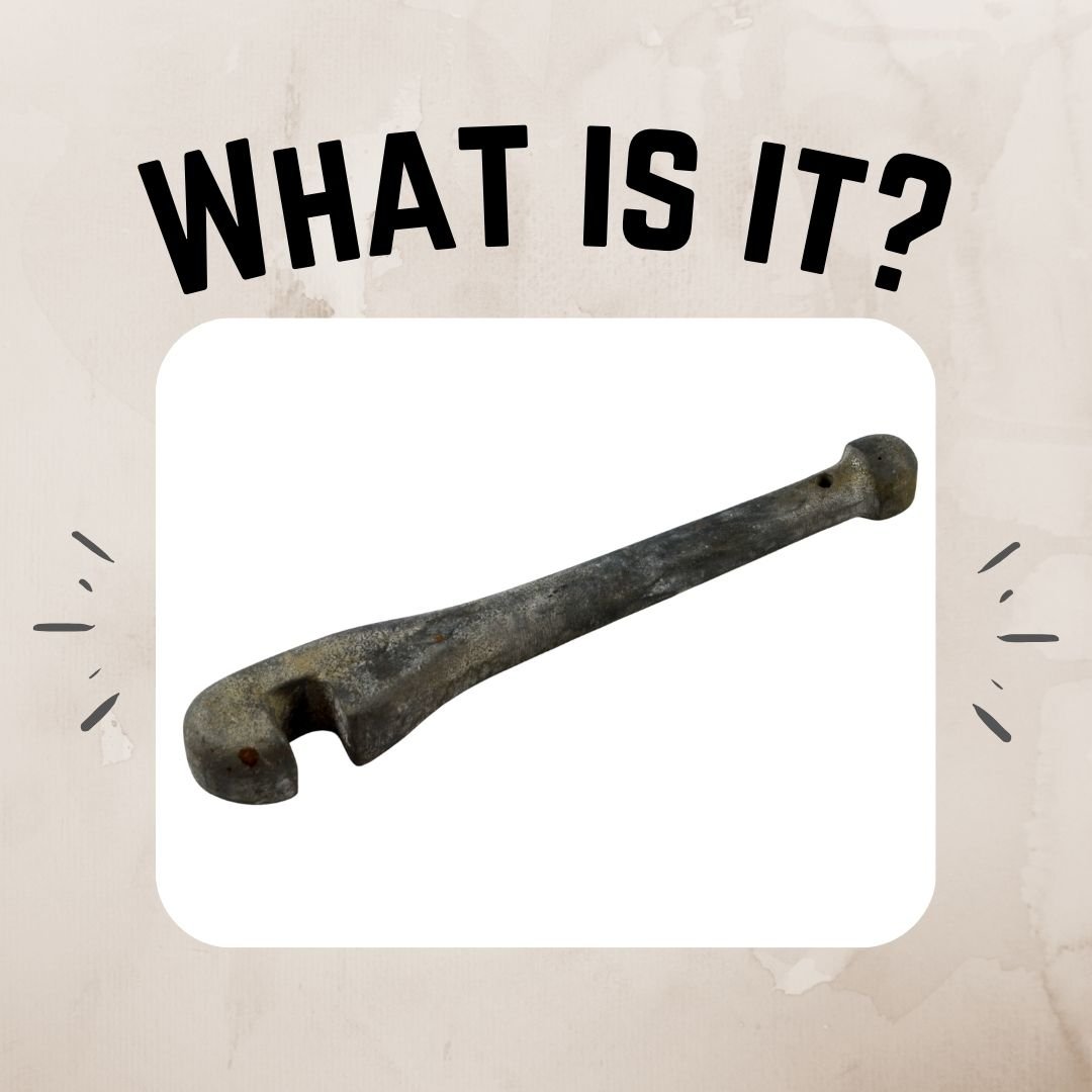 Hold on to your hats! The wind's a-blowing, but you're going to need your thinking caps for this week's What-is-it-Wednesday! Do you recognise this week's mystery artifact? If you think you know what it is, or would like to take a guess, please leave