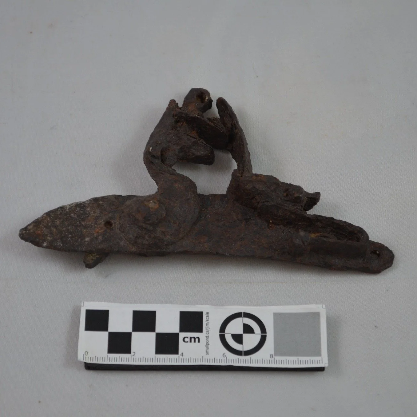 Earlier in the week we shared the museum's first donated photograph of 2026, so we thought it would be fun to give you a peek at the first accessioned artifact of 2026 too.

This rusty bit of metal is actually a flintlock mechanism from a Hudson's Ba