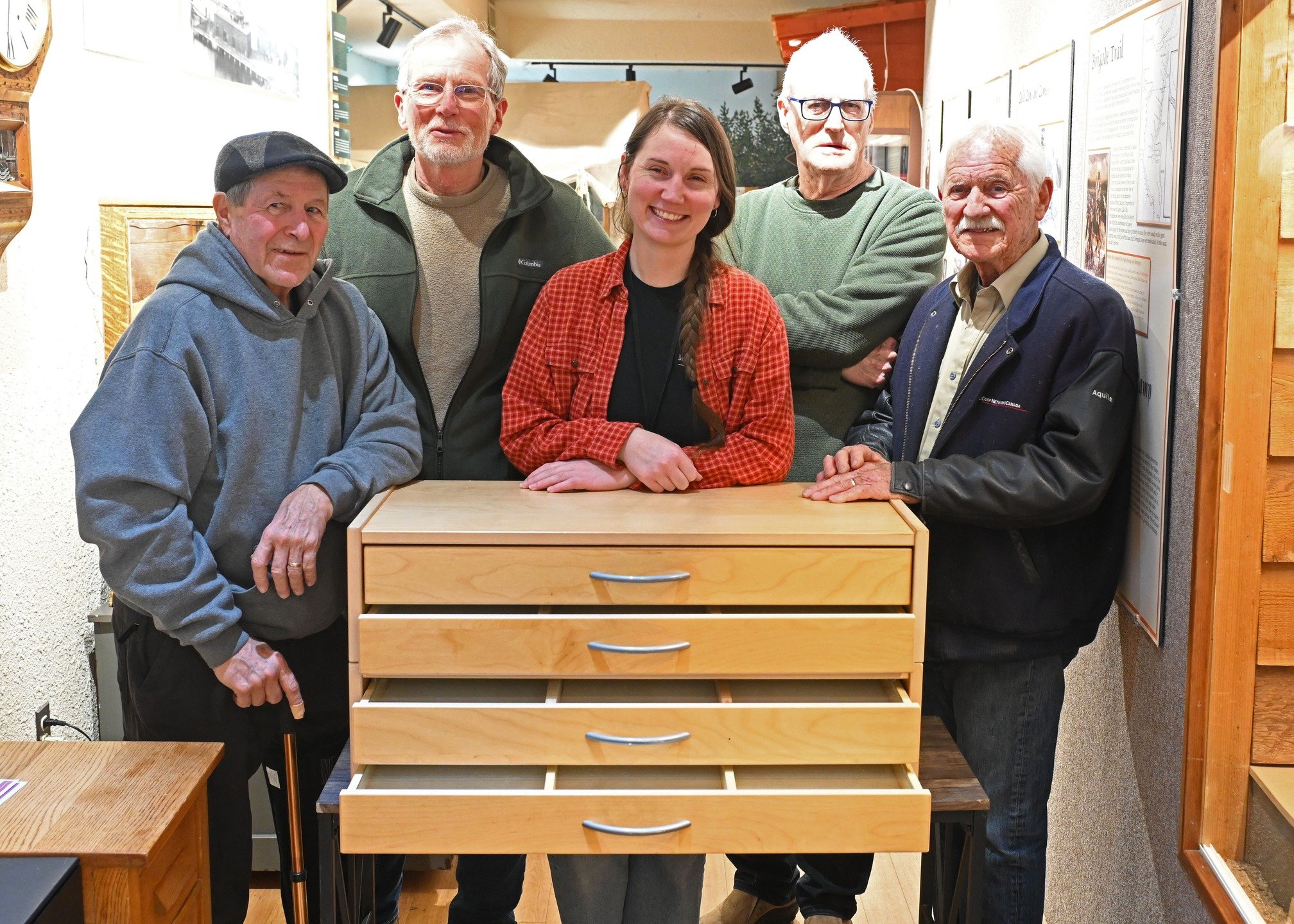 Thank you so much to the Summerland Men's Shed for donating this beautiful cabinet to display the Summerland Museum's Herbert Simpson Insect Collection! 🦋🐝🪳 

Late last year, the awesome team at the Men's Shed heard that we were trying to raise fu
