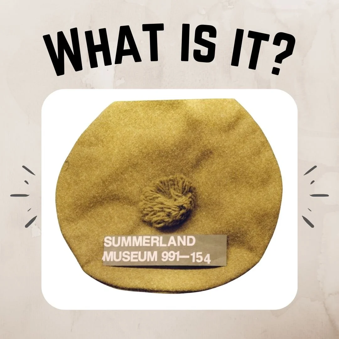 It's time to swap your toque for your thinking cap.... yes, it's What-is-it-Wednesday! Do you recognise this week's mystery artifact? If you think you know what it is, or would like to take a guess, please leave your answer in the comments below. As 