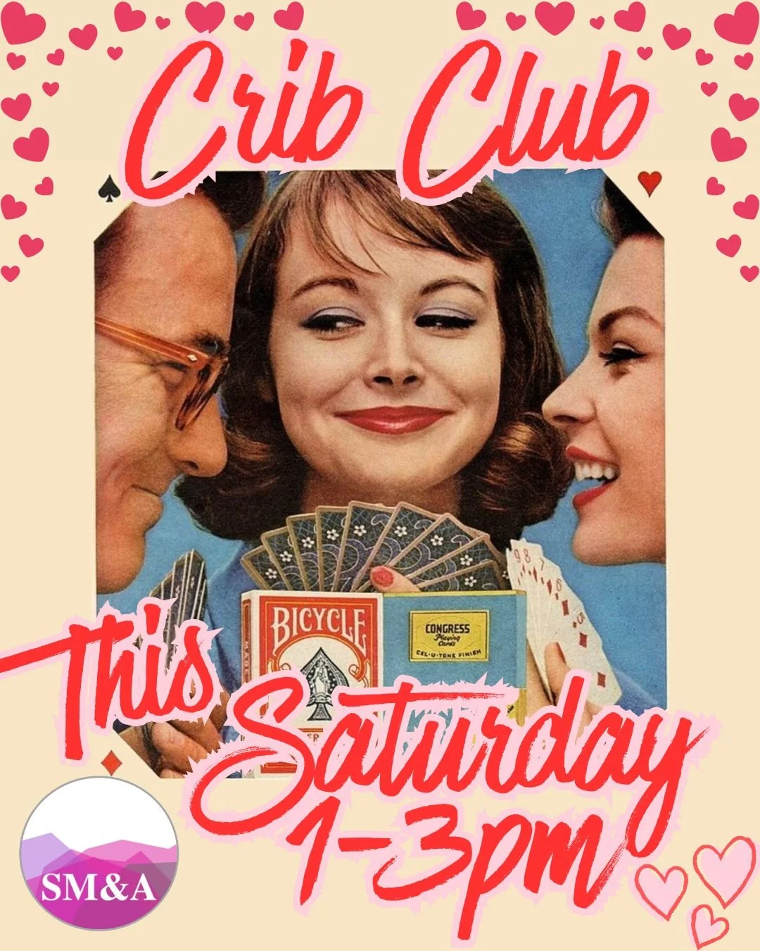 What better way to celebrate Valentine's Day than joining us at the Museum for a LOVEly time at Crib Club?!
Whether you're a seasoned pro or a first timer, everyone is welcome share their love for the game amongst like minded folk. 
See you THIS SATU