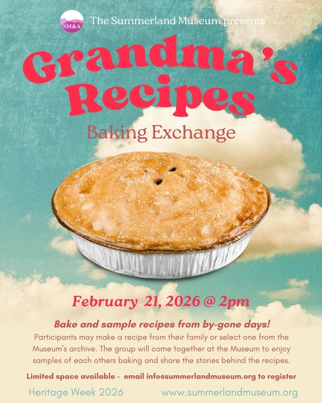 Do you enjoy baking? Do you like sampling delicious baked goods even more? Join us this Saturday (21st Feb) for our historical Baking Exchange! 
Bake your favourite traditional recipe or choose one from the archives (we can provide you with recipes i