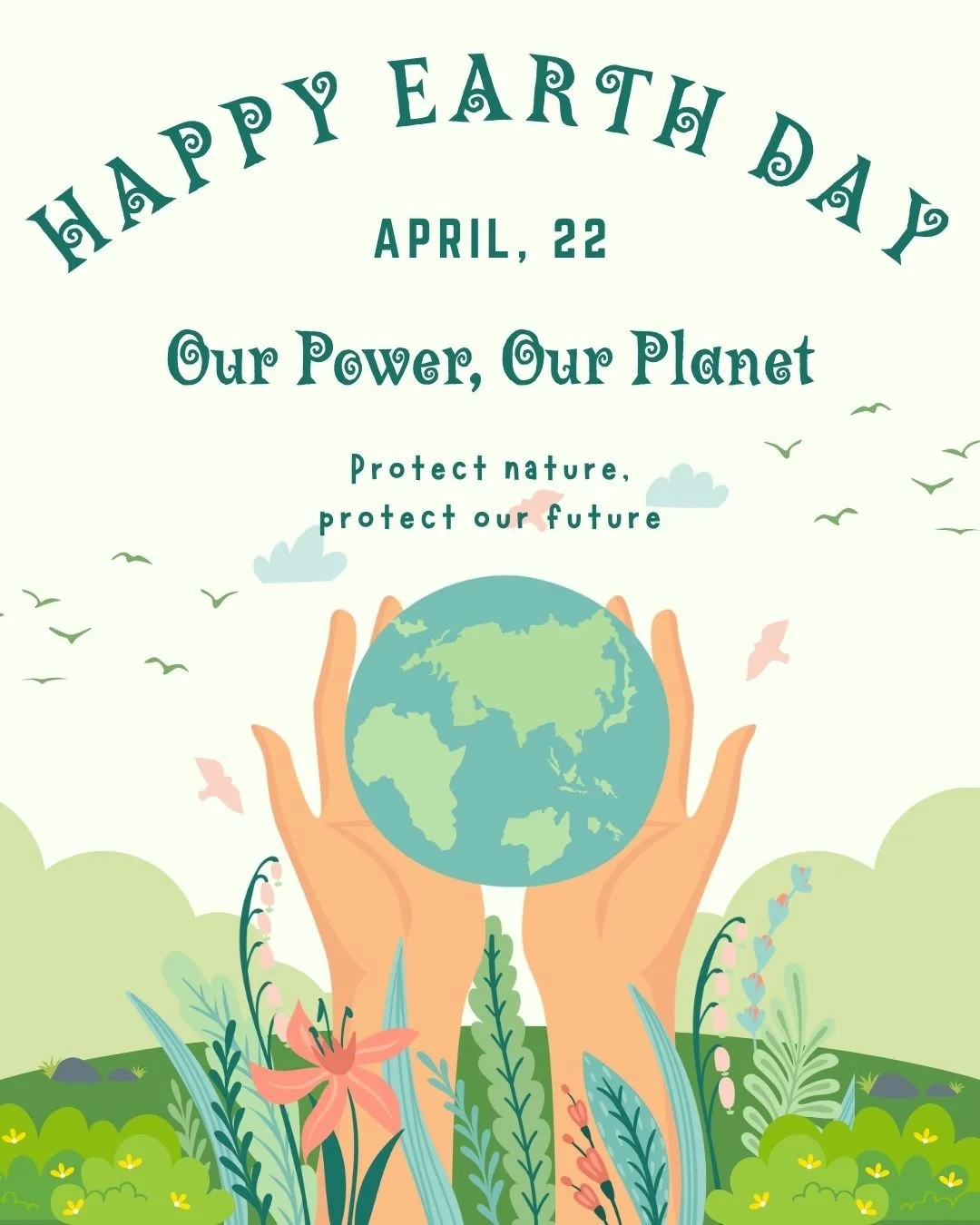 Happy Earth Day!
This year's theme is Our Power, Our Planet; a reminder that environmental action is not just the responsibility of politicians, but one that is shared by all of us. It is a call to action for every individual, community, and organisa