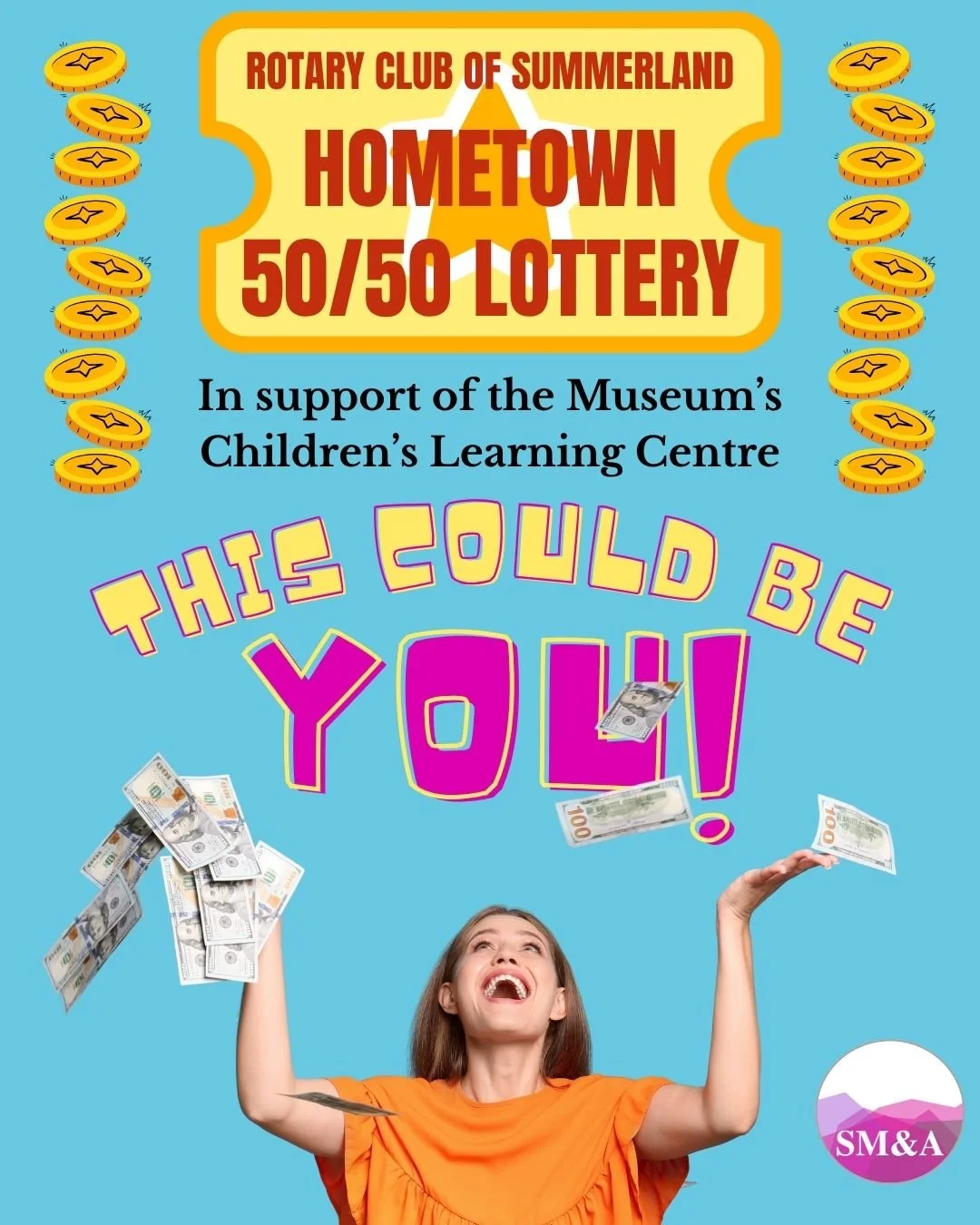 Who doesn't want a big win?! 💵💵💵
Support the Museum and (maybe!) win the jackpot with the Rotary Hometown 50/50!
Tickets available here https://summerlandrotary.rafflenexus.com/?fbclid=IwY2xjawRpoARleHRuA2FlbQIxMABicmlkETFNTlZzV3dYSnpKOTZscnllc3J0
