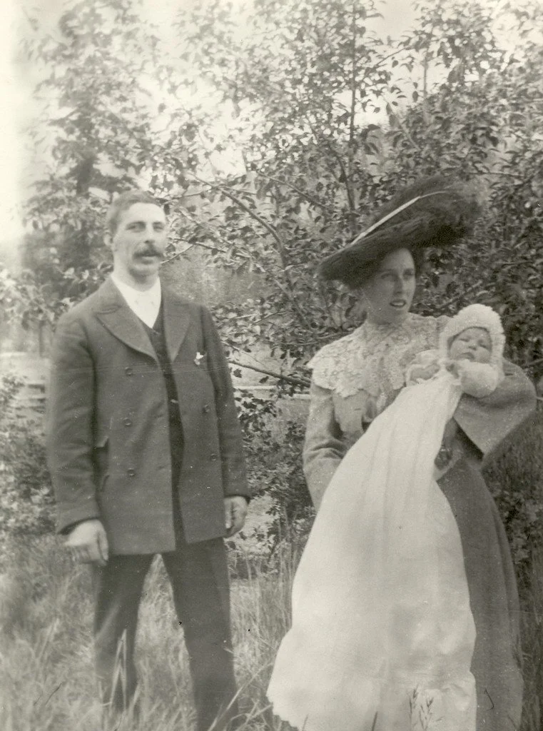 With Mothers' Day just a few days away, this week's Throwback Thursday takes us back to the turn of the century, to a milestone event in the life of a young mother. 

Pictured here is Annie Dunsdon with her first child, Dorothy, on her christening da