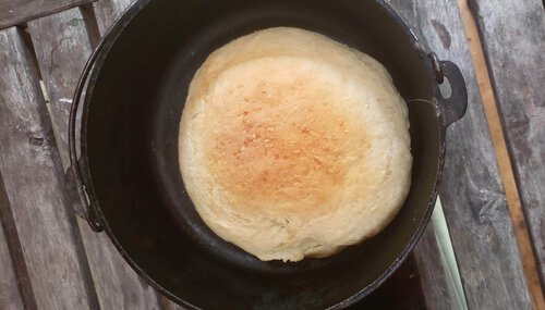 Rustic Dutch Oven Bread Baked on the Grill - 1840 Farm