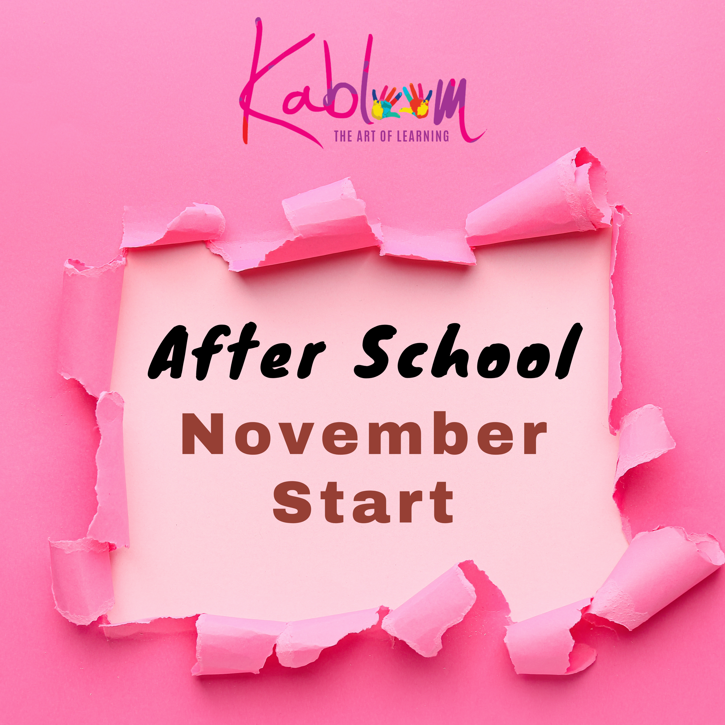 Kabloom After-School Program NOVEMBER START x7