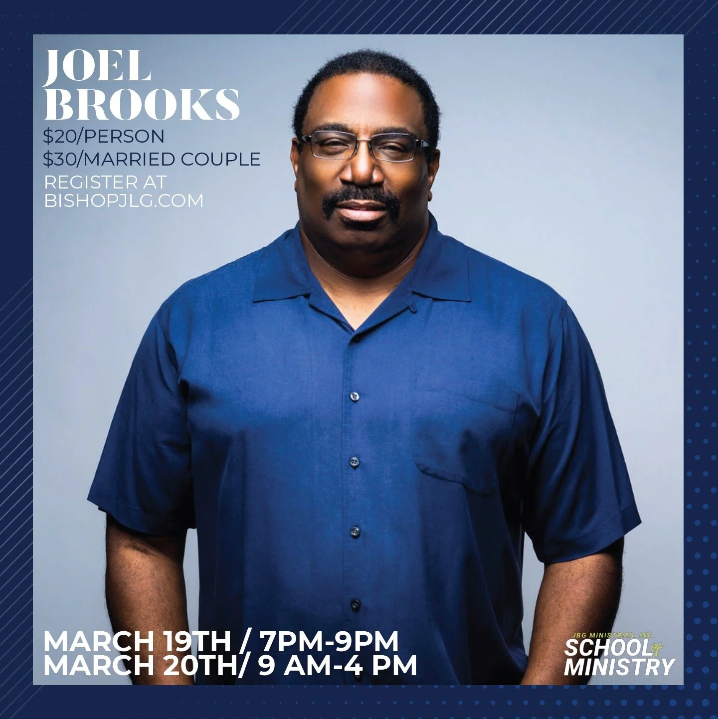 PASTOR JOEL BROOKS AT SCHOOL OF MINISTRY