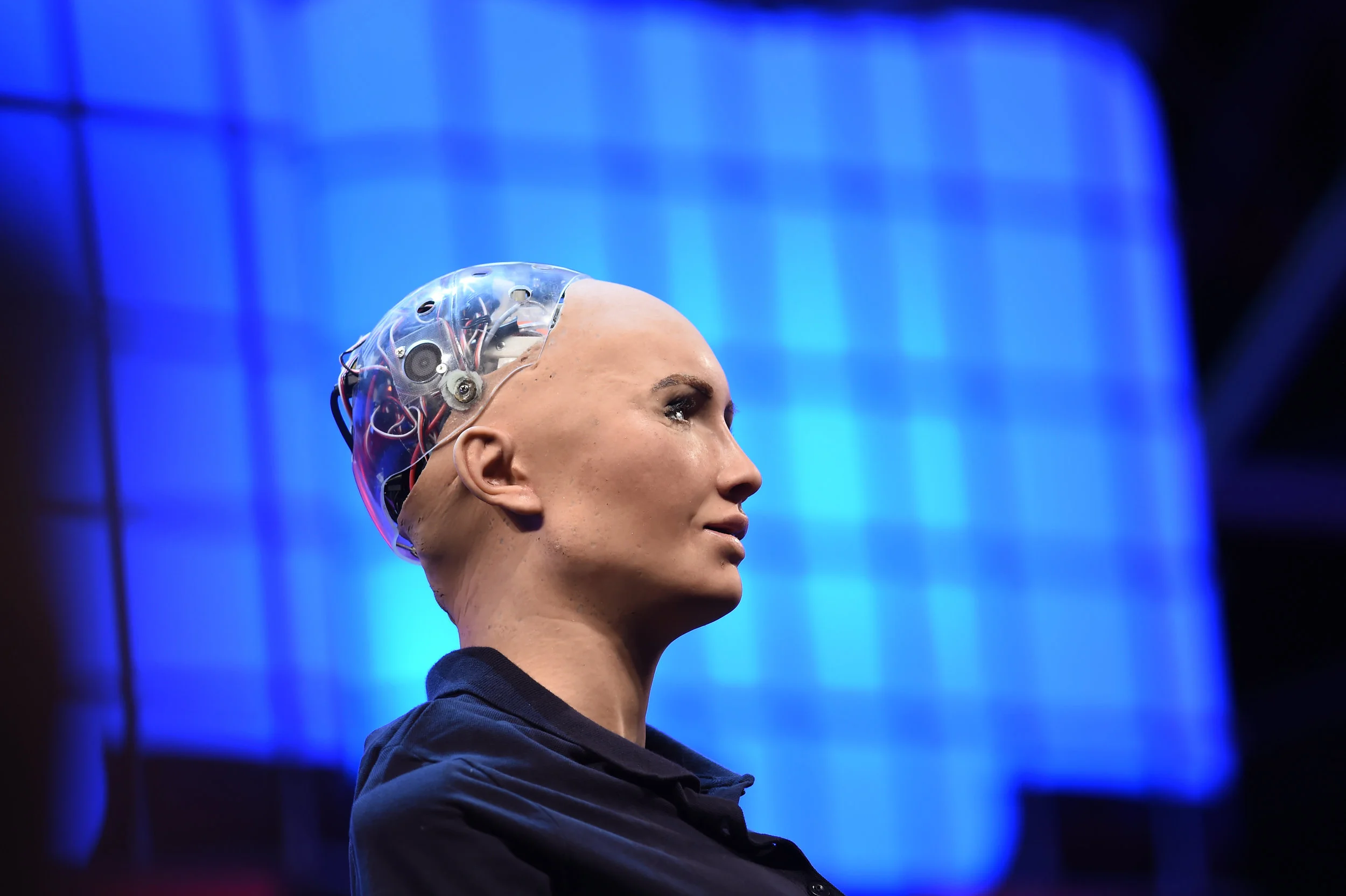 EMOTIONAL: "I have feelings too", Sophia the robot claims. This may have consequences, researcher Deborah G. Johnson warns. PHOTO: Stephen McCarthy/Web Summit via Sportsfile/Flickr