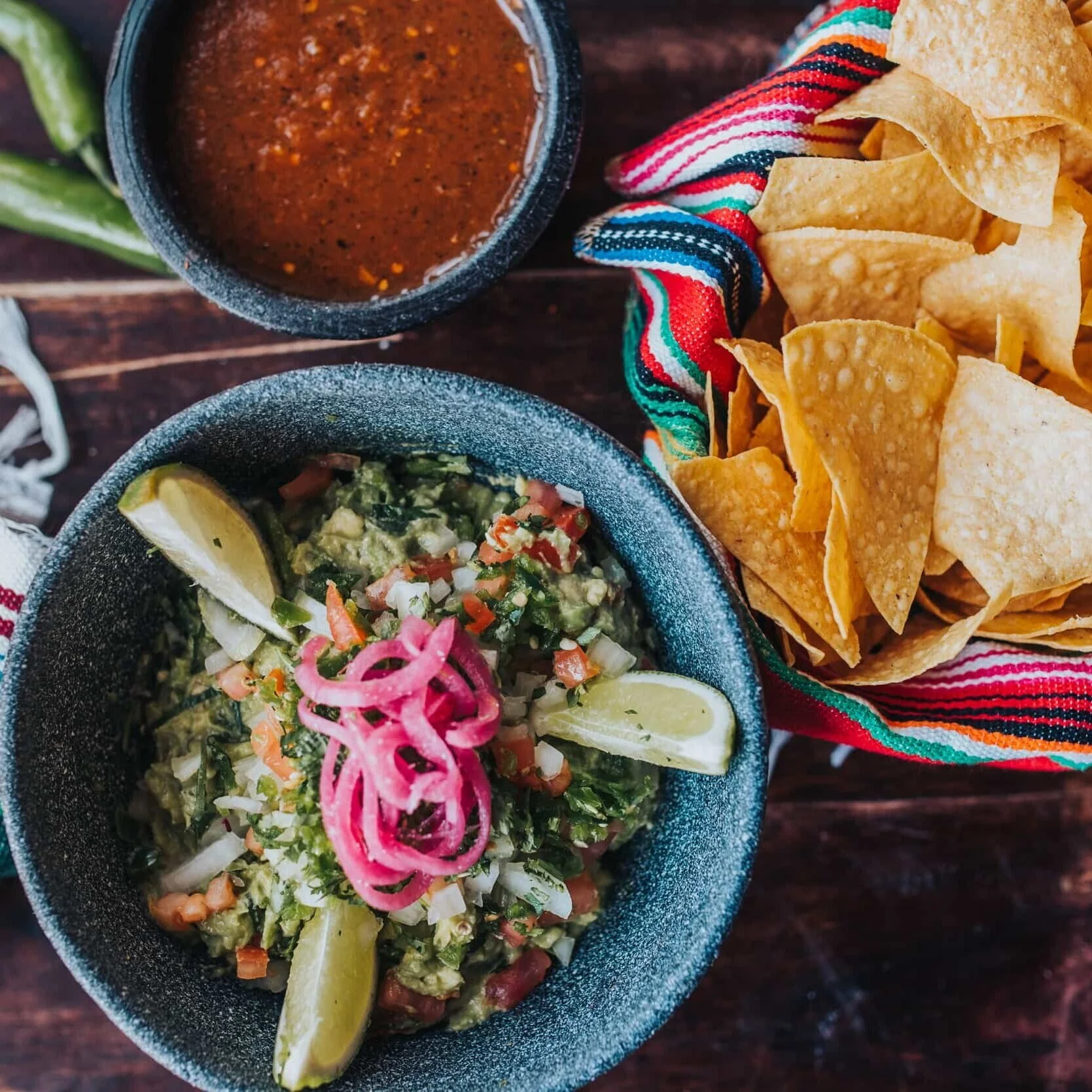 Chips, Salsa &amp; Guacamole Fiesta