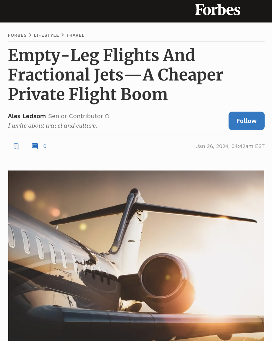 Empty-Leg Flights And Fractional Jets—A Cheaper Private Flight Boom