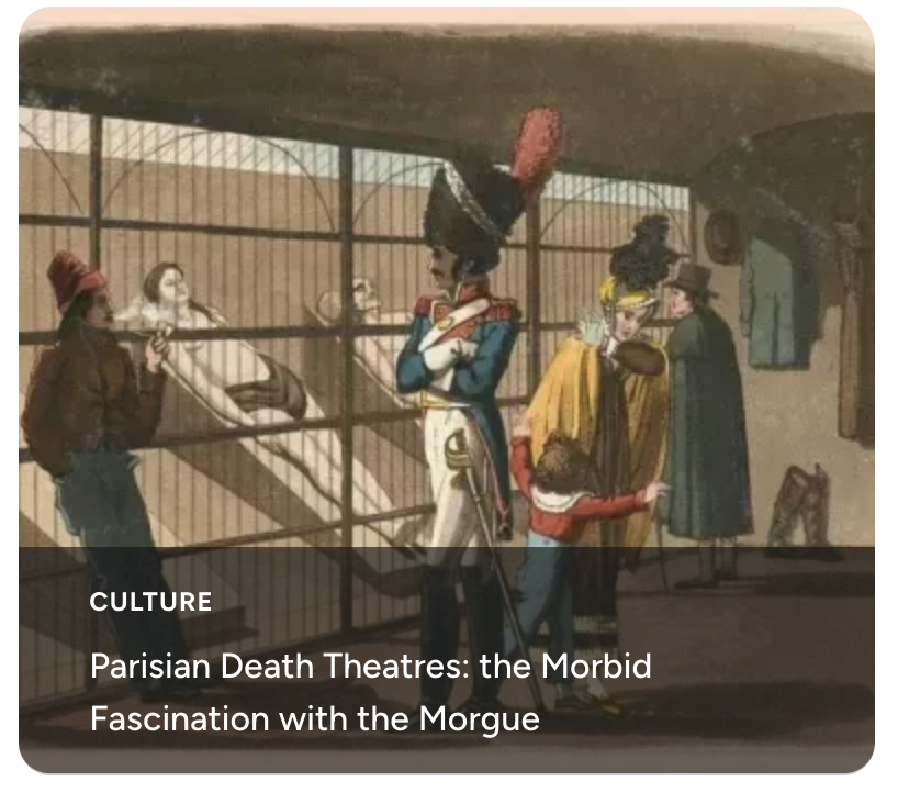 Parisian Death Theatres: the Morbid Fascination with the Morgue