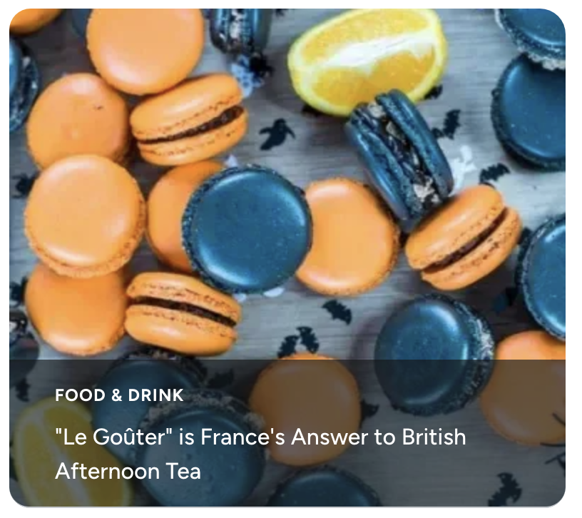 "Le Goûter" is France's Answer to British Afternoon Tea