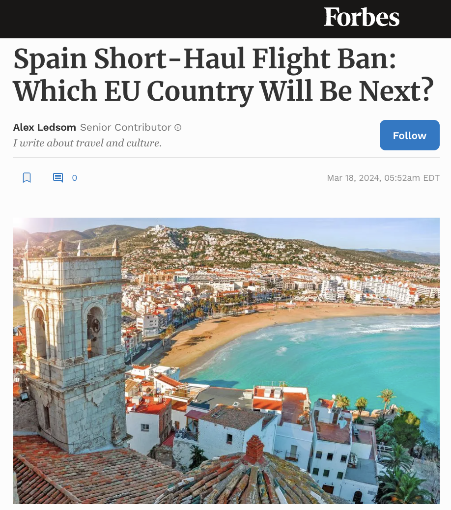 Spain Short-Haul Flight Ban: Which EU Country Will Be Next?