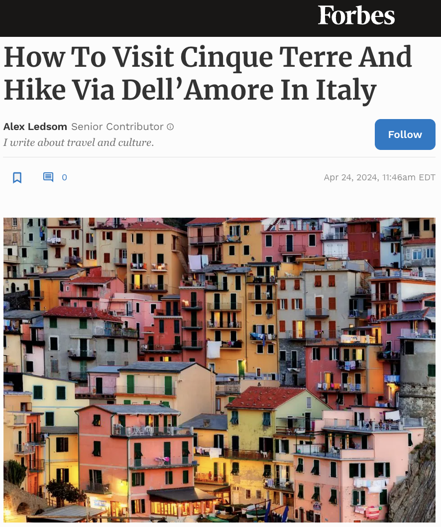 How To Visit Cinque Terre And Hike Via Dell’Amore In Italy