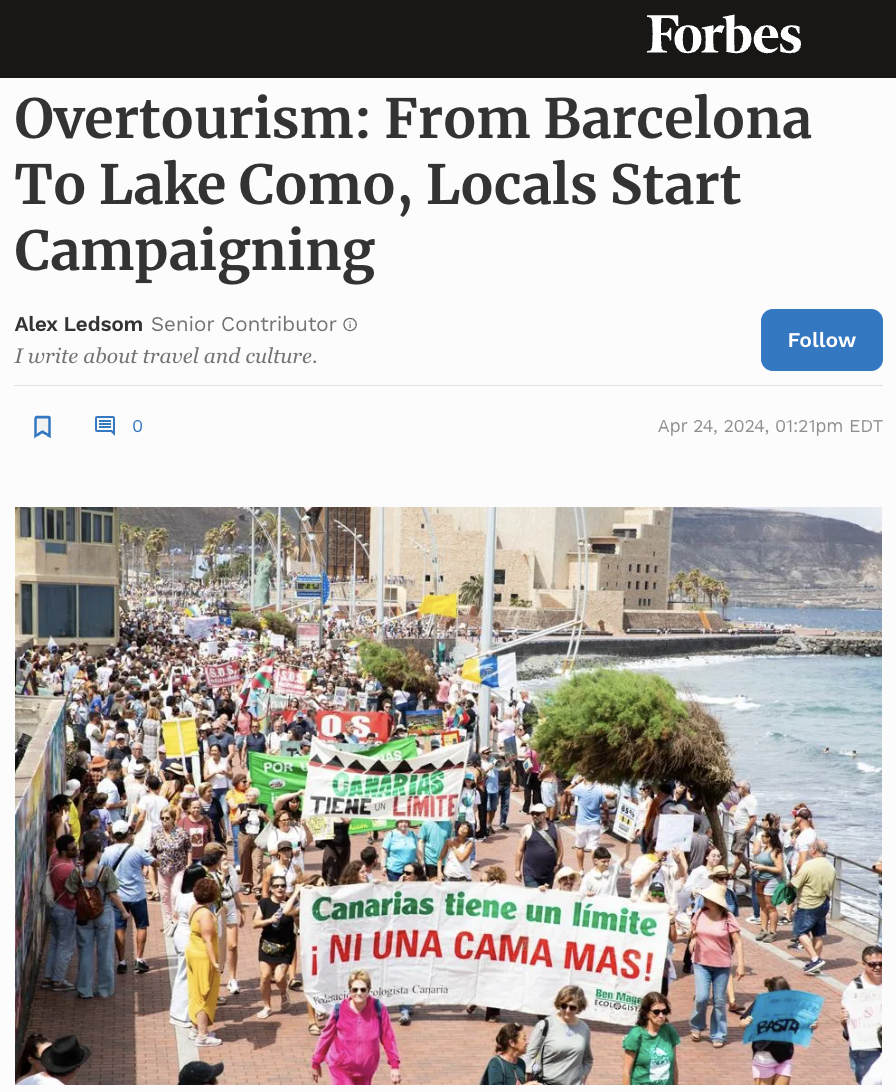 Overtourism: From Barcelona To Lake Como, Locals Start Campaigning