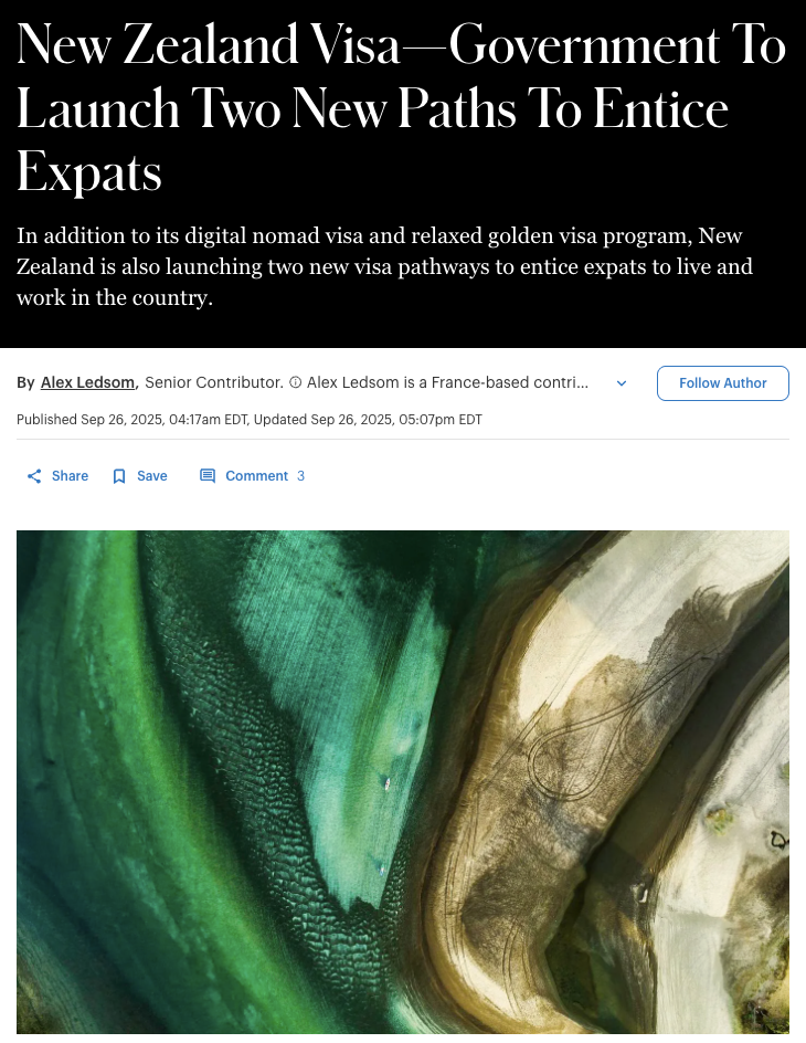 New Zealand Visa—Government To Launch Two New Paths To Entice Expats