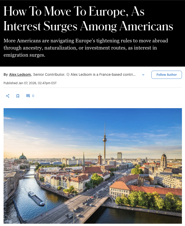 How To Move To Europe, As Interest Surges Among Americans