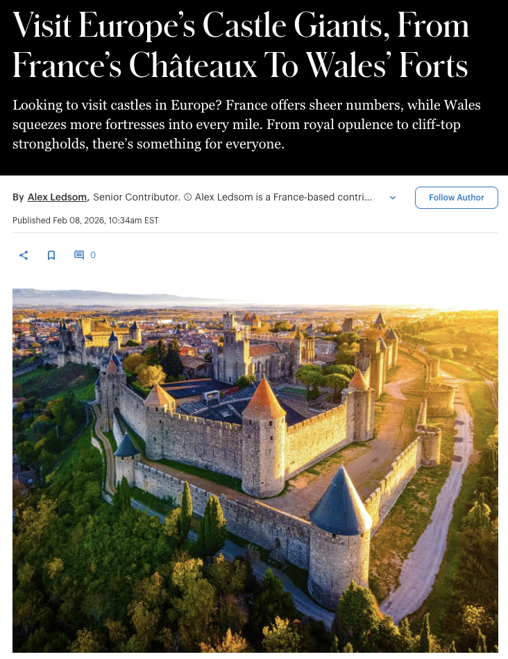 Visit Europe’s Castle Giants, From France’s Châteaux To Wales’ Forts