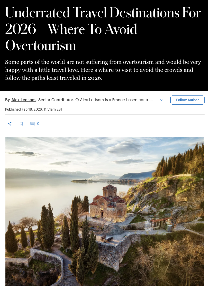 Underrated Travel Destinations For 2026—Where To Avoid Overtourism