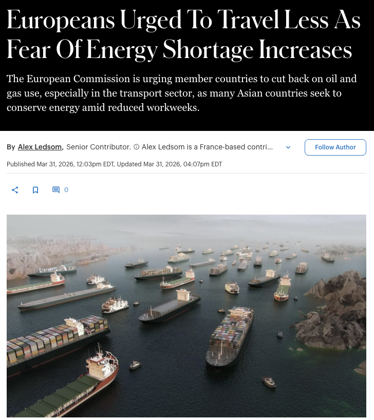 Europeans Urged To Travel Less As Fear Of Energy Shortage Increases