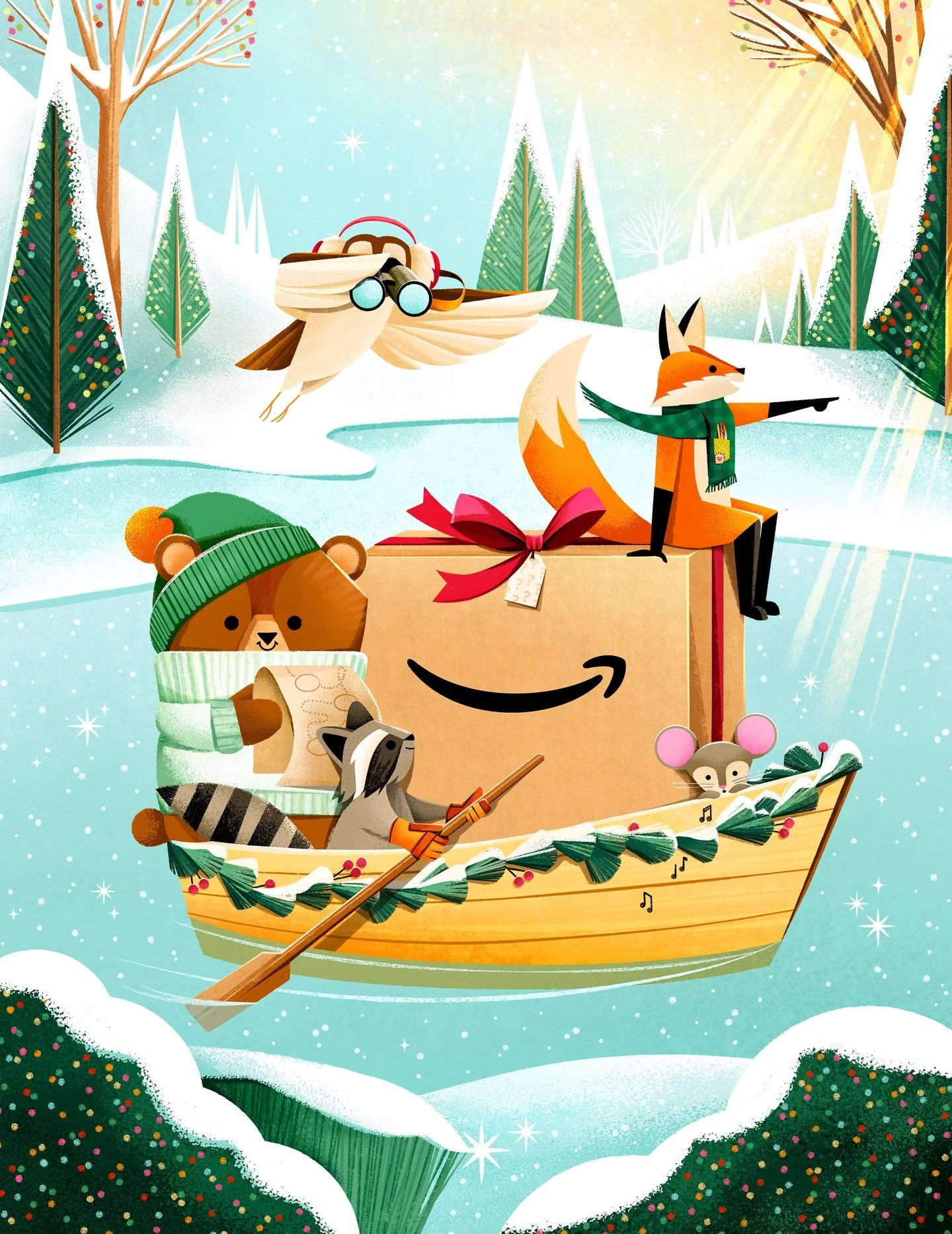 Back for year two with Fox, Bear, and friends in their magical forest! 🎄🦊🐻✨It was such a pleasure getting to continue the journey with these characters. ❤️ I will share all the details soon, but until then, I hope it has brought lots of holiday jo