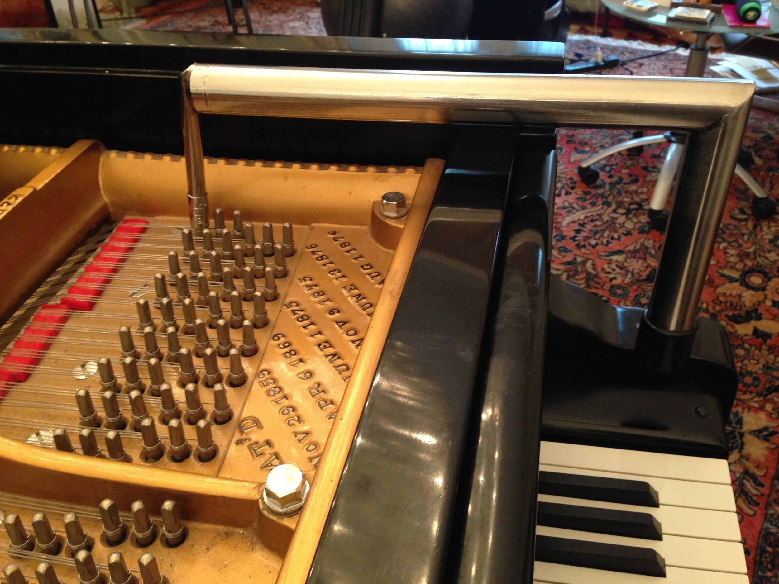 The Professional clears the fallboard of an S&S model C...