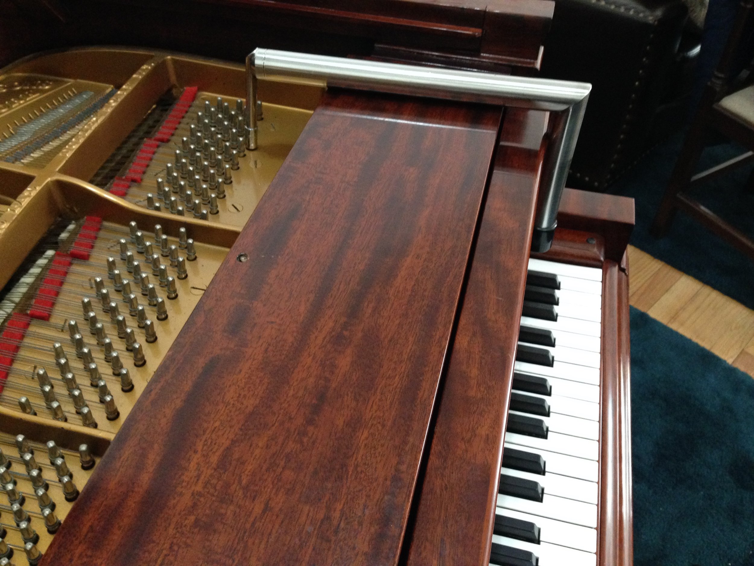 You'll also need an L-lever for pianos like the Steinway/Aeolian O.