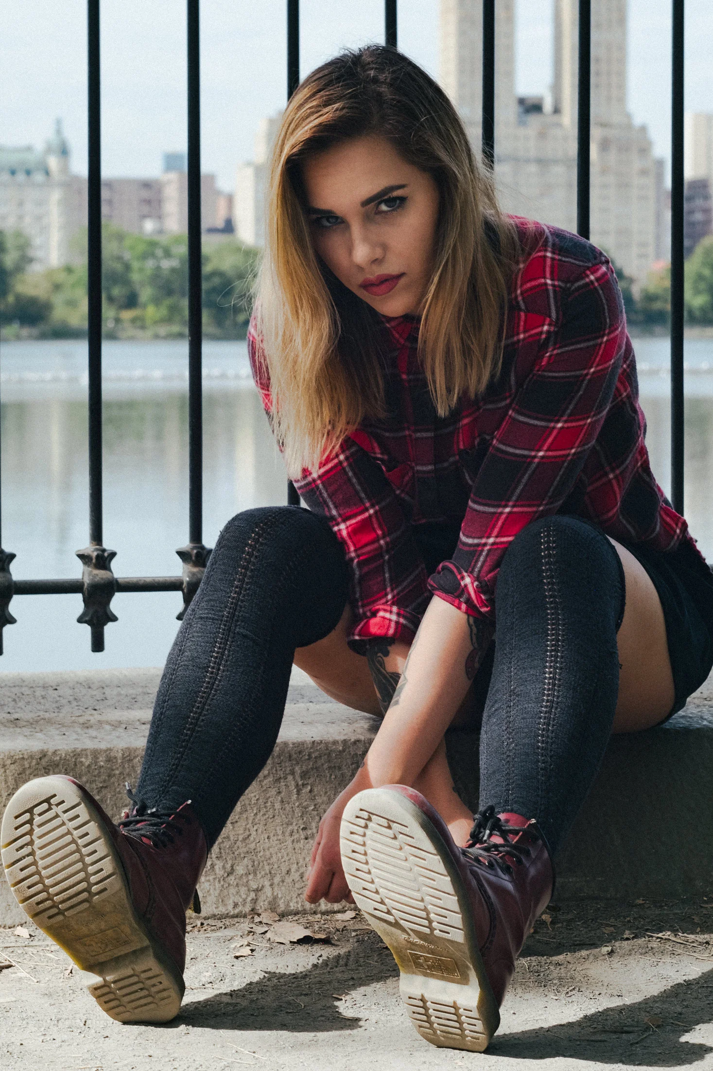 Alisa in Central Park. Fuji X-Pro 2, Helios 44-4.
