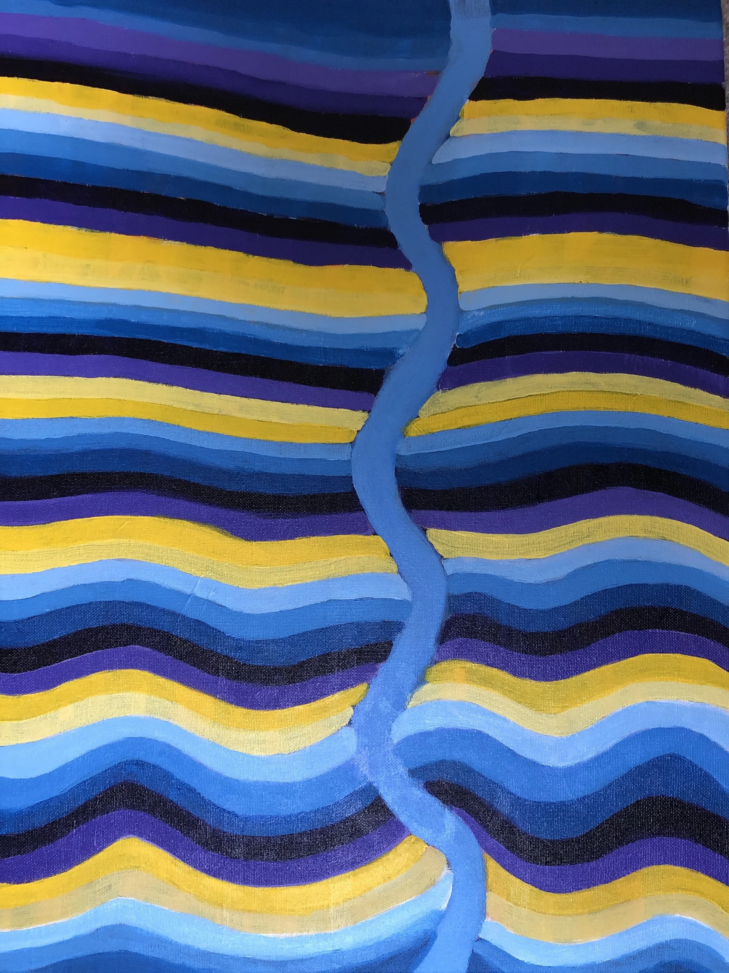 "Flatten the Curve" acrylic on canvas 24 x 20 $625