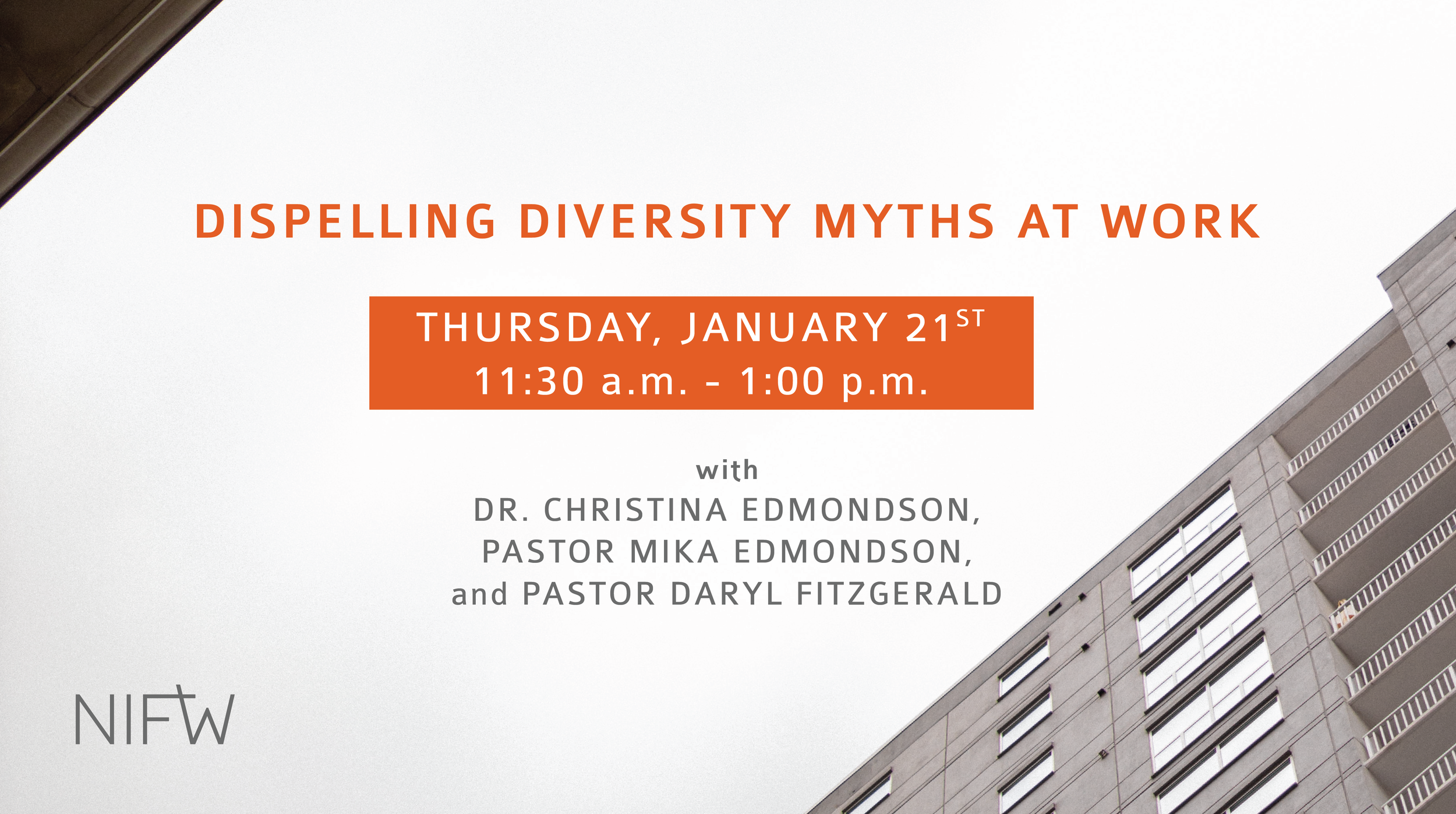 “Dispelling Diversity Myths at Work” January 21, 11:30 am - 1:00 pm