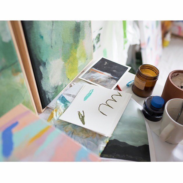 There&rsquo;s beauty in the chaos.⠀
No matter how well I clean my studio it always devolves into a state of creative chaos. But on the upside, I&rsquo;ve finally paid some attention to my accounts and tax returns, so those receipts that are peeking o