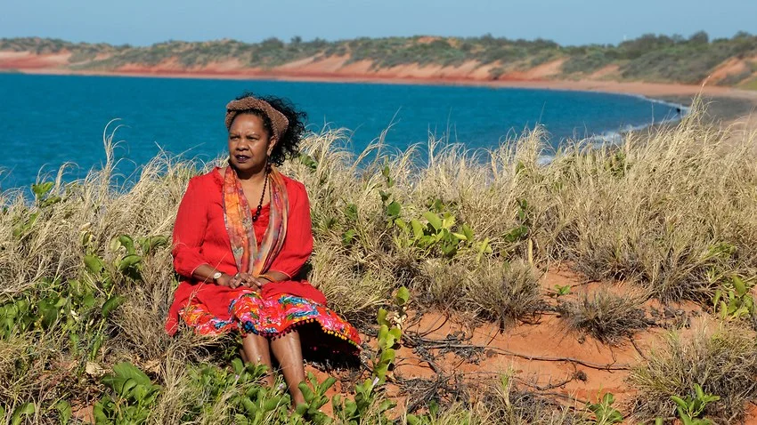 Dr Anne Poelina in her element. The Kimberley, Western Australia.