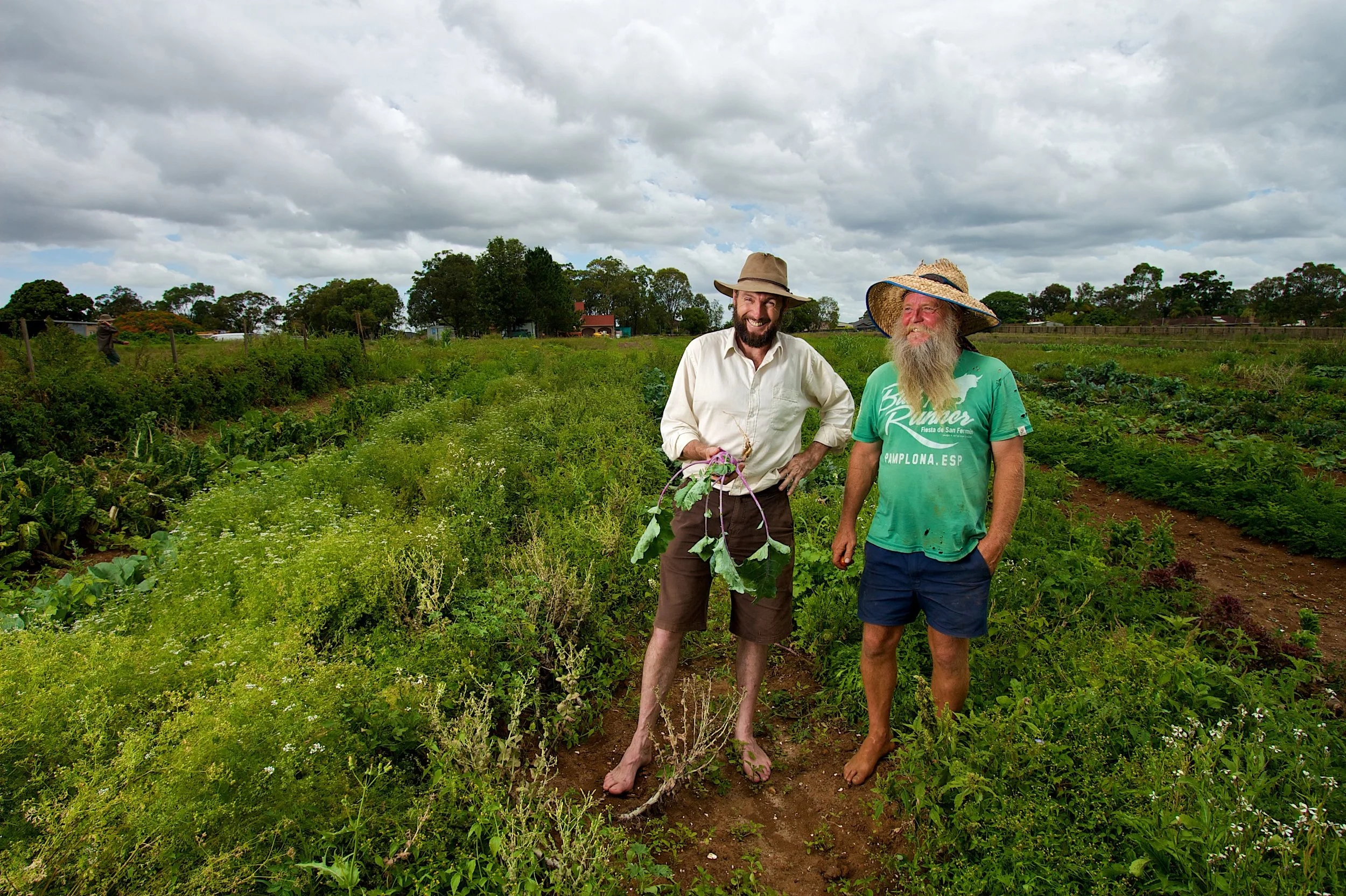 Food Connect’s founder Robert Pekin (left).