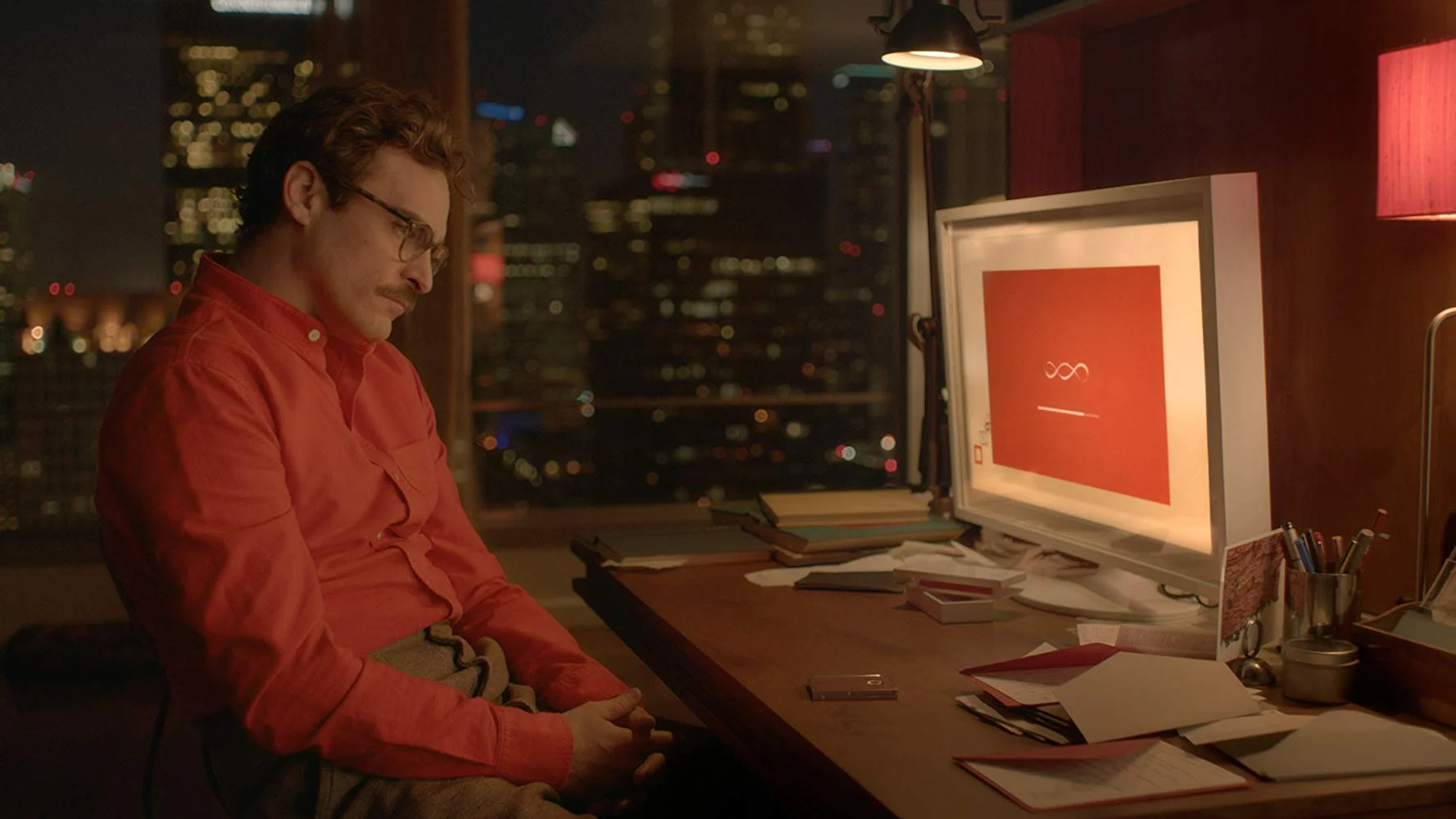 The American sci-fi romance ‘Her’ (2013). Written, directed and produced by Spike Jonze.