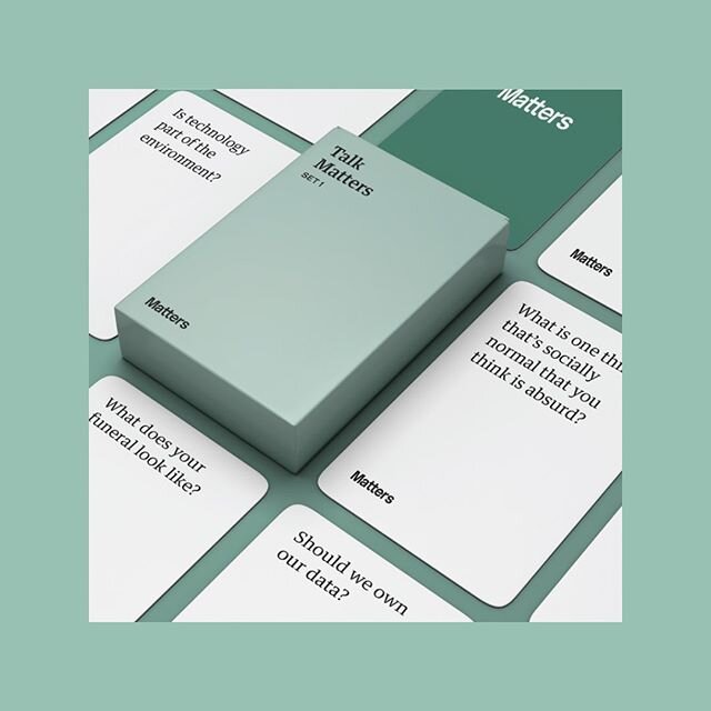 Talk Matters &ndash;&nbsp;don't you think? ⠀
⠀
We're excited to announce the launch of a Matters Journal card game &ndash;&nbsp;dropping next Saturday at the Issue 4 launch! We're keen to start some hot conversations about big ideas, and get into the