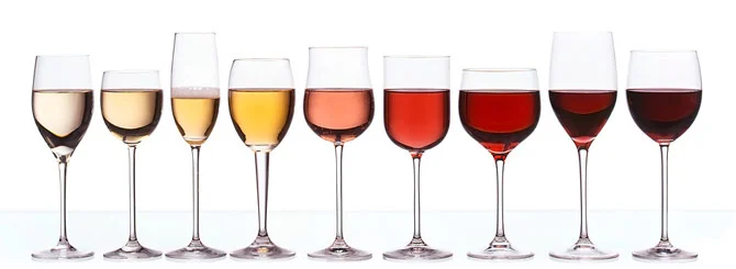 Keep reading below to see how you can determine the kind of wine it is through colours!