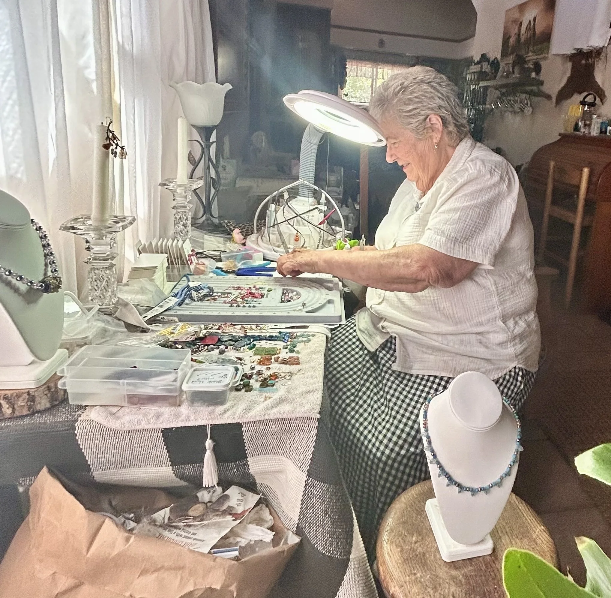 Kathleen in her studio