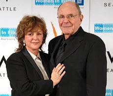 Bonnie Bedelia and presenter Stewart Stern