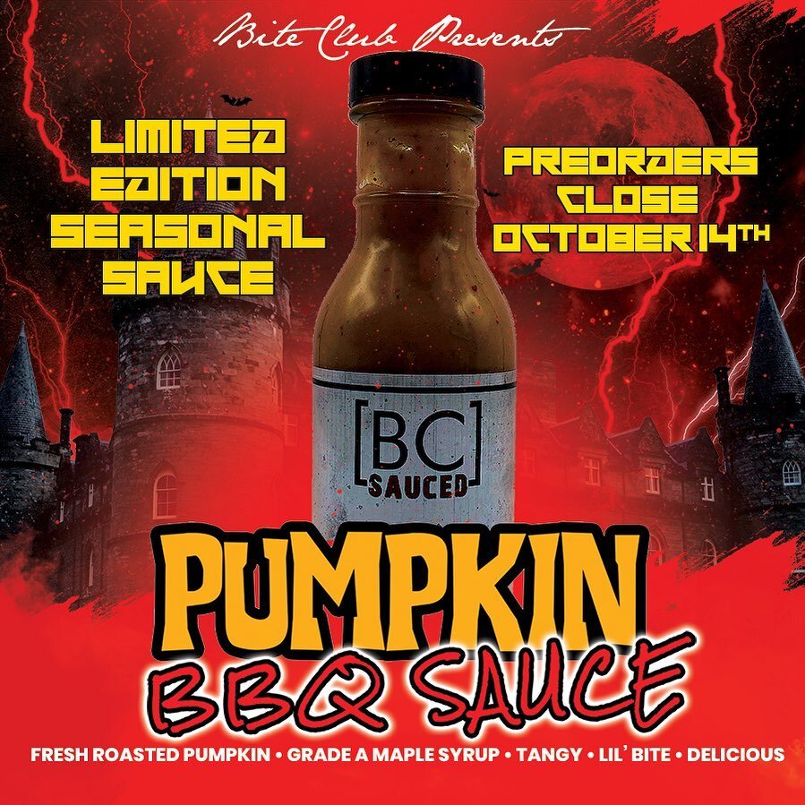 PREORDERS CLOSE FRIDAY!!!

#punpkin #limited #sauce #bbq