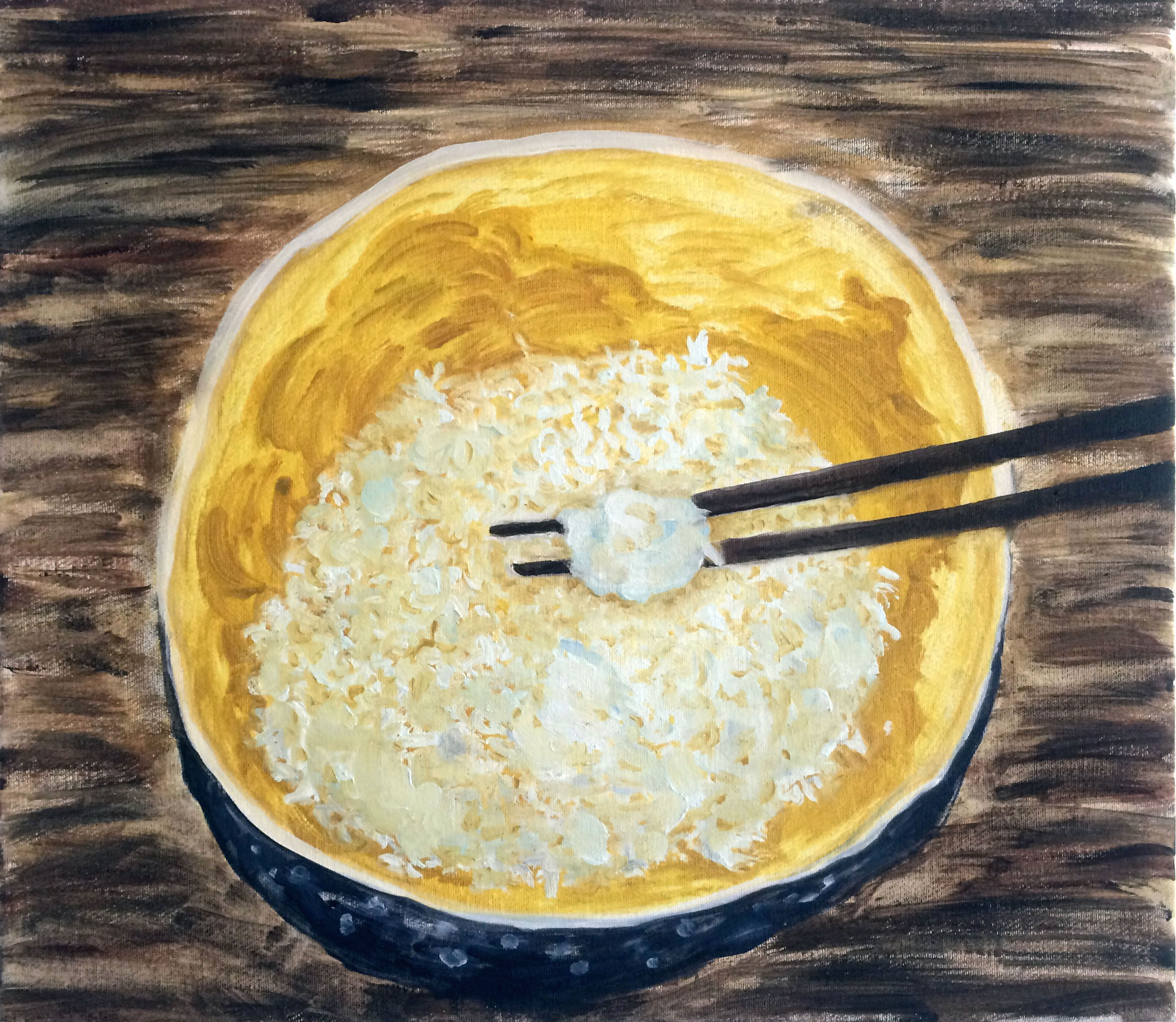 A bowl of rice, Oil on canvas, 2017.jpg